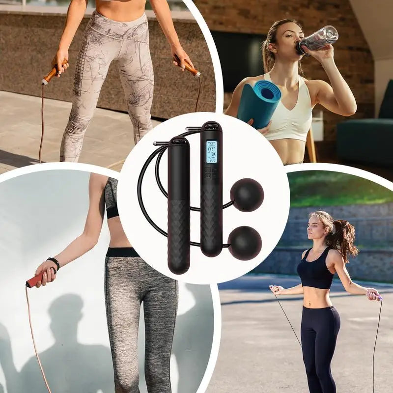 Digital Weighted Cordless Jump Rope