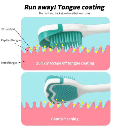 Fresh Breath Silicone Tongue Brush