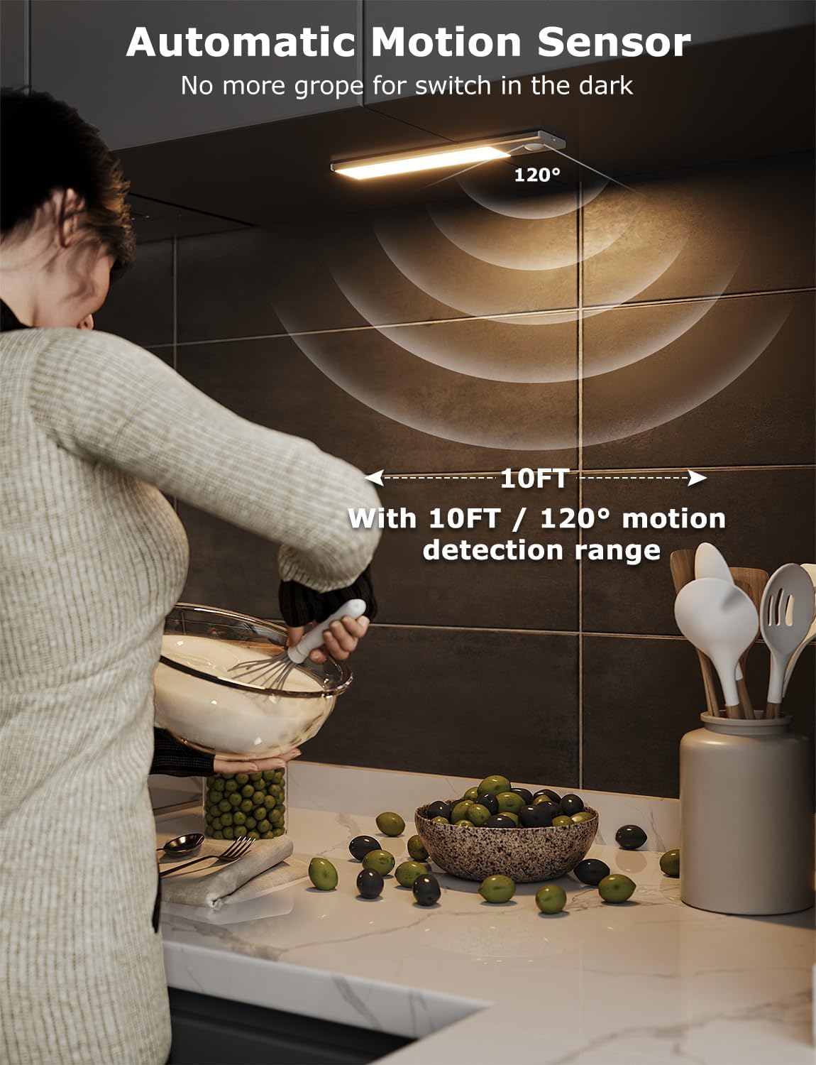 BrightEase Wireless Cabinet Lights (2-PCS)