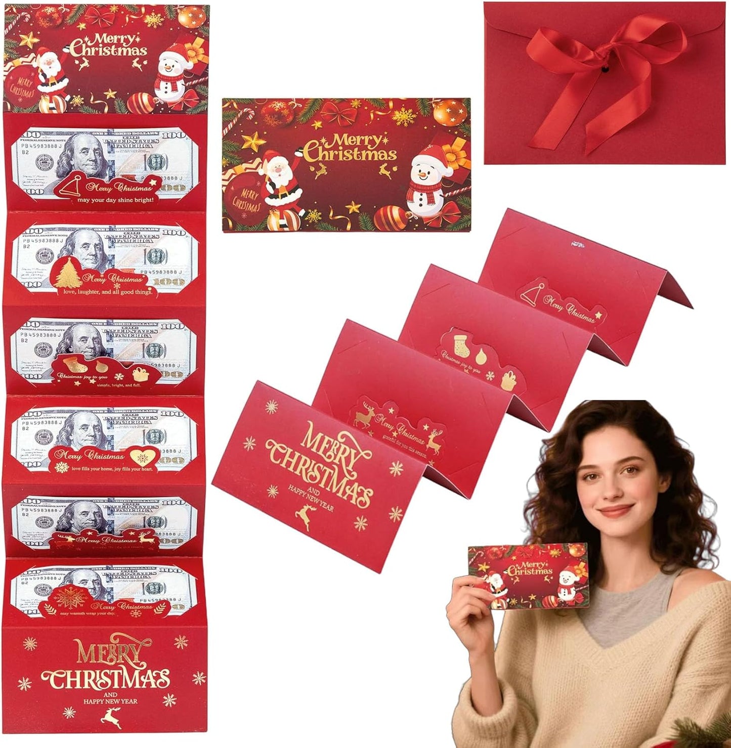 Festive Cash Envelopes Set