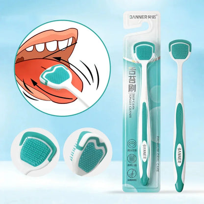 Fresh Breath Silicone Tongue Brush