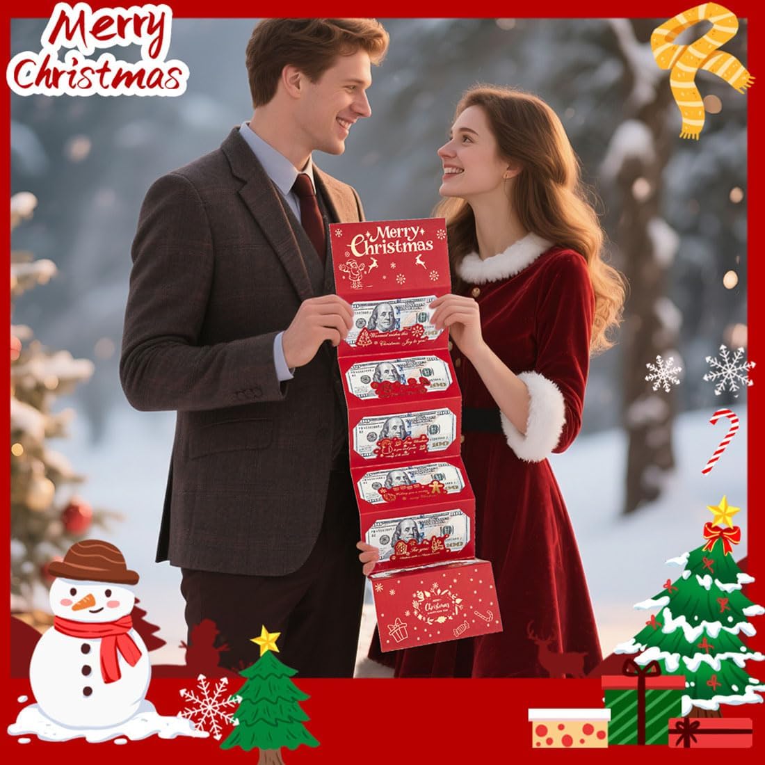 Festive Cash Envelopes Set