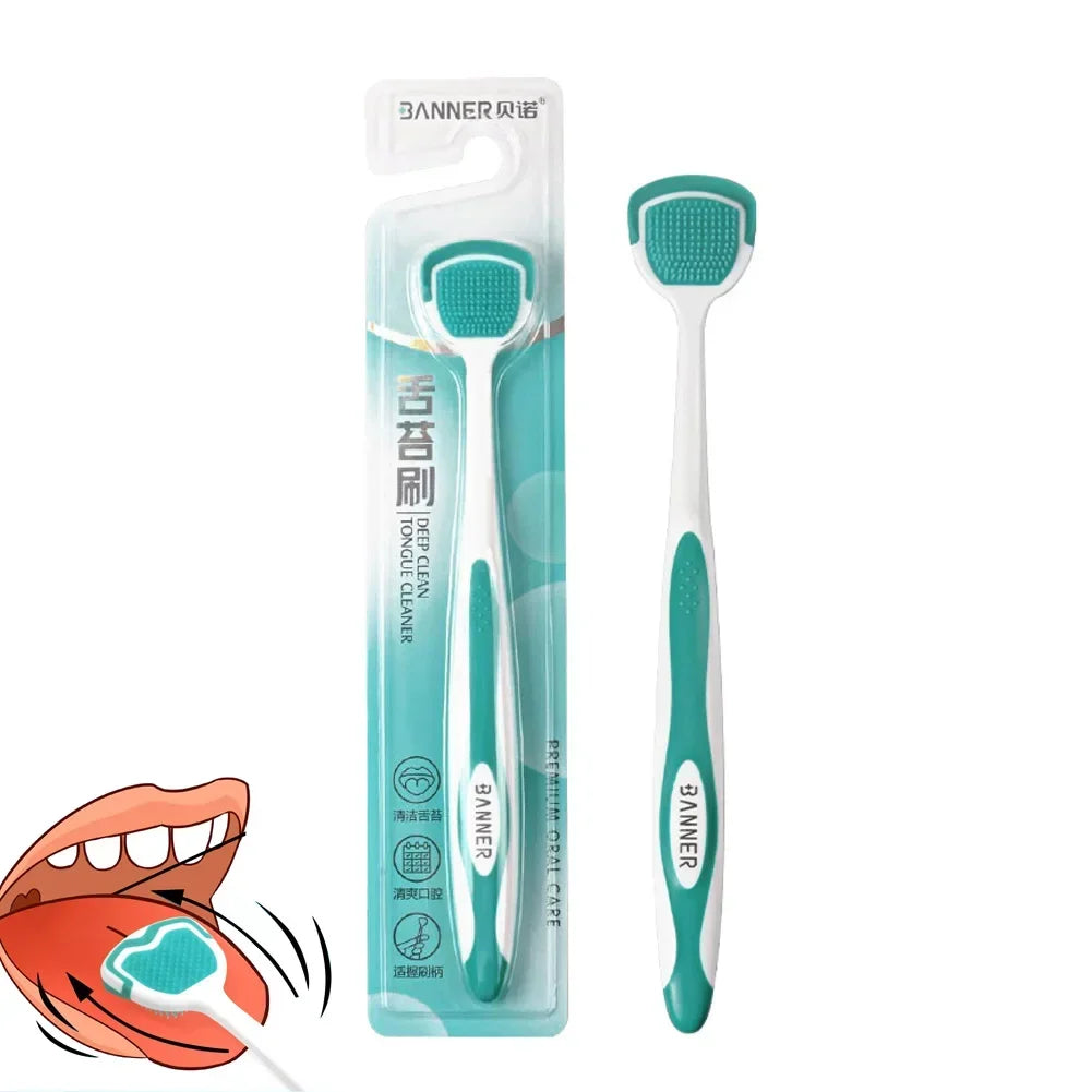 Fresh Breath Silicone Tongue Brush