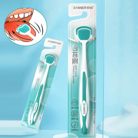 Fresh Breath Silicone Tongue Brush